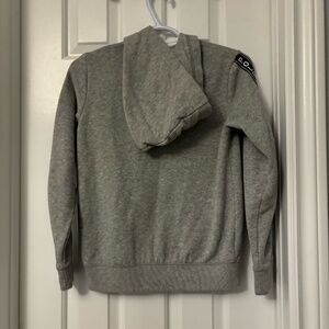 Ralph Lauren polo grey and blue kids zip up hoodie